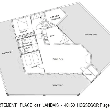 Les Basques, Vue Et Acces Directe A La Plage, Immense Terrasse, Place Des Landais Hossegor, Quartier Tres Anime, Ideal Pour Un Sejour Entre Amis *