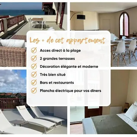 Les Basques, Vue Et Acces Directe A La Plage, Immense Terrasse, Place Des Landais Hossegor, Quartier Tres Anime, Ideal Pour Un Sejour Entre Amis Soorts-Hossegor