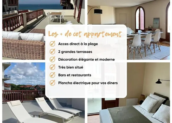 Les Basques, Vue Et Acces Directe à La Plage, Immense Terrasse, Place Des Landais Hossegor, Quartier Très Animé, Idéal Pour Un Entre Amis Soorts-Hossegor