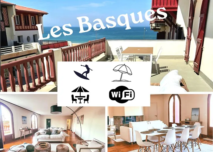 Les Basques, Vue Et Acces Directe à La Plage, Immense Terrasse, Place Des Landais Hossegor, Quartier Très Animé, Idéal Pour Un Entre Amis * Soorts-Hossegor